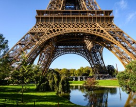 torre Eiffel jardines foto